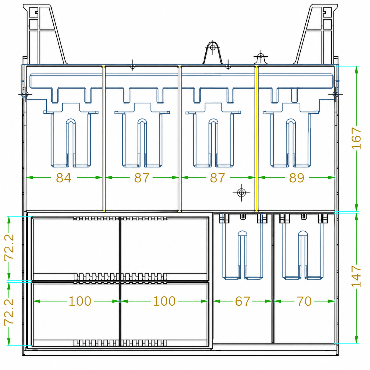 CG-4141P 6B4C tray drawing
