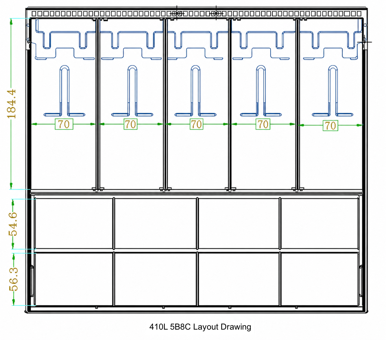 CG-410L 5B8C tray drawing